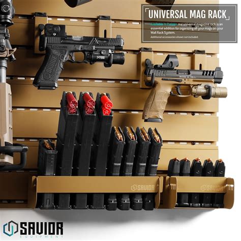 Buy Savior Equipment Wall Rack System Universal Magazine Rack Holder ...