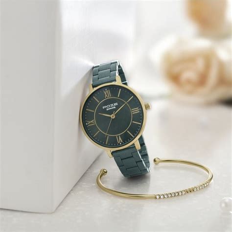 Buy Online Sonata Poze Quartz Analog Green Dial Stainless Steel Strap ...