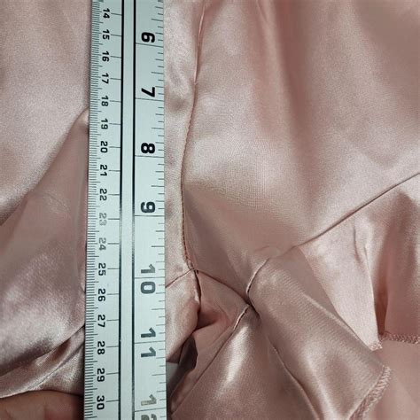 Light mauve Pink satin ruffle cute dainty feminine... | Depop