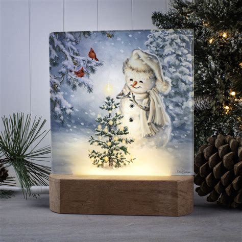 Glow Decor Snowman Christmas Night Light | Wayfair