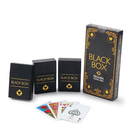 Black Box Premium Plastic Playing Card Game, Bridge Size, Regular Index ...