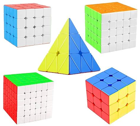 Buy Jo Baby Cube Combo Set of 3X3, 4X4, 5X5, 6X6, Pyraminx High Speed ...