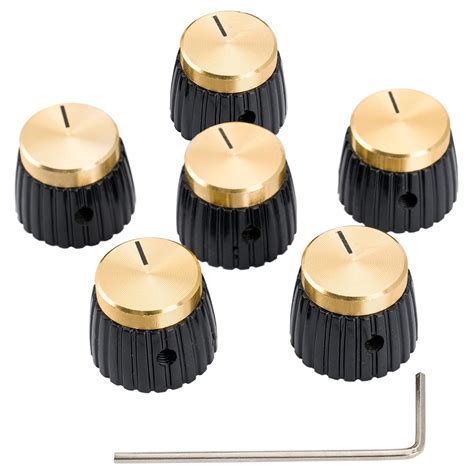 Musiclily Pro Universal Guitar Amp Amplifier Push-on Knobs with Set ...