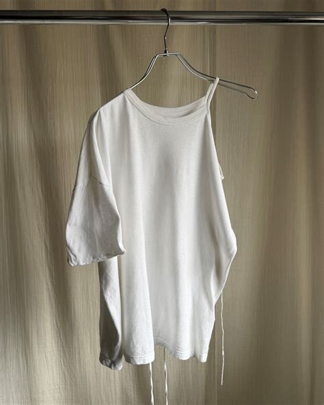 2010s Ann demeulemeester asymmetrical strap t-shirt | ether