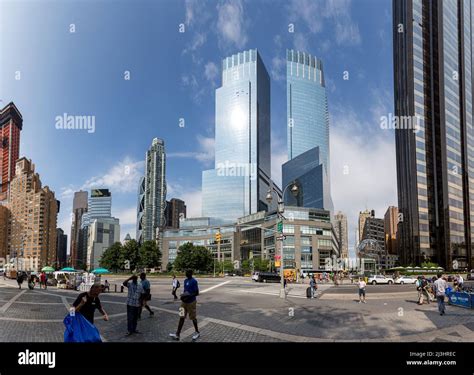 59 St - Columbus Circle, New York City, NY, USA, Globe Sculpture at ...