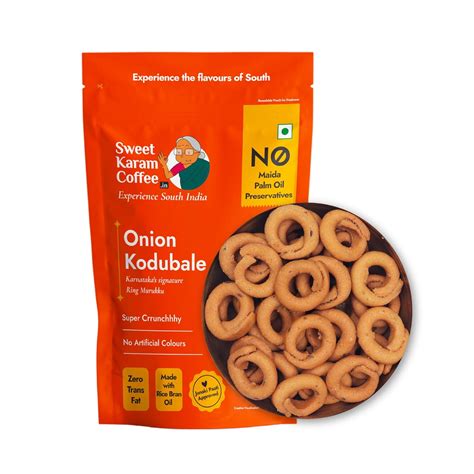 Sweet Karam Coffee Onion Kodubale (Ring Murukku) – 200grams | No Maida ...