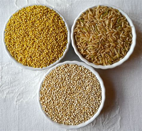 Foods For Long Life: Millet, Brown Rice, And Quinoa Excellent Gluten-Free Alternatives To Wheat ...
