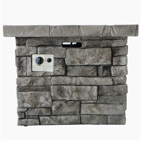 Latitude Run® 30" Outdoor Square MgO Propane Fire Pit - 40,000 BTU ...