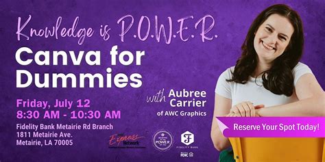 Knowledge is POWER: Canva for Dummies with Aubree Carrier, Fidelity ...