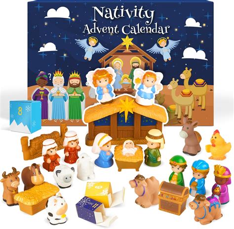 Amazon.com: Nativity Advent Calendar 2024 Kids, Christmas Story ...