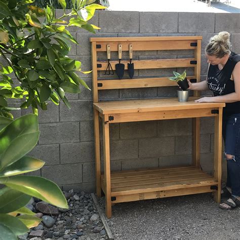 DIY 2x4 Potting Bench — the Awesome Orange