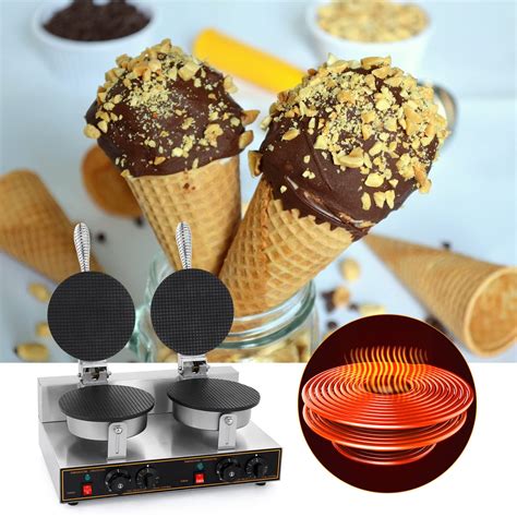 WICHEMI Ice Cream Cone Maker Commercial Waffle Cone Maker Machine ...