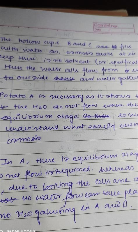 9. Carry out the following osmosis experiment:Take four peeled potato ...