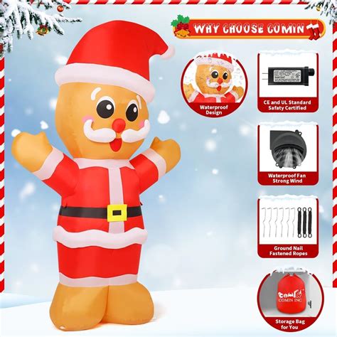 COMIN 8FT Christmas Inflatables Outdoor Decorations, India | Ubuy