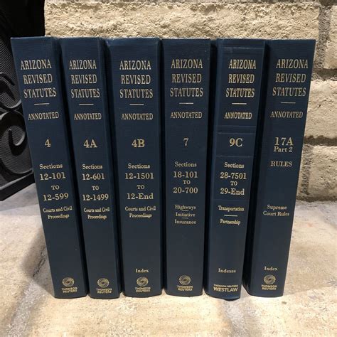 Arizona Revised Statutes Annotated (WESTLAW/THOMSON, 2014-2016 ...
