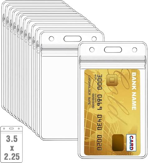 Orcielo 10 Pcs Clear Plastic Heavy Duty Vertical Name Badge India | Ubuy