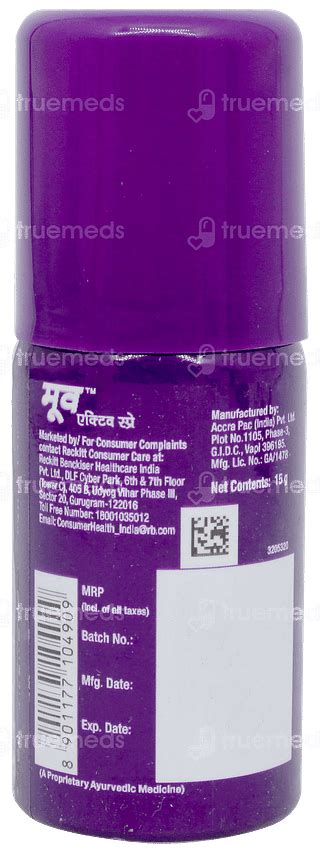 Moov Spray 15 Gm - Uses, Side Effects, Dosage, Price | Truemeds