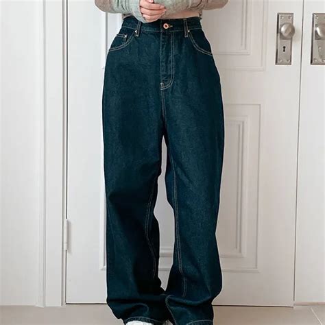 Vintage colored back zip wide fit pants – Uncut-Trends
