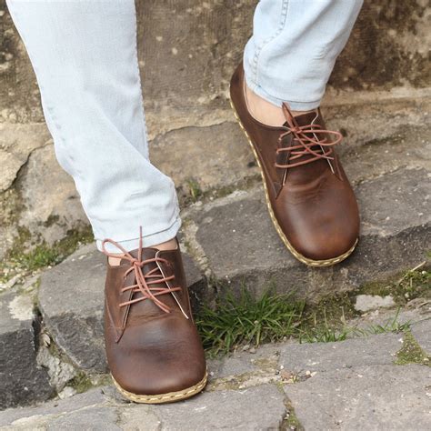 Brown Leather Diletto Barefoot Sneakers – Costoso Italiano