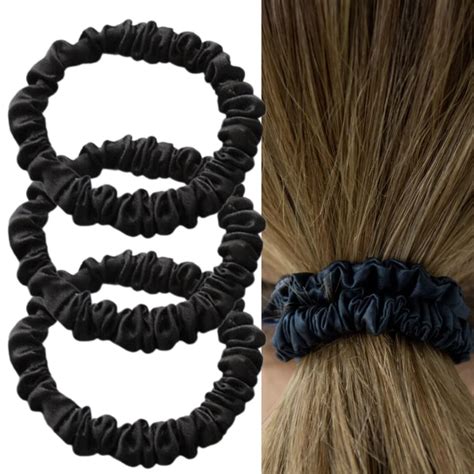 Amazon.com : Silk Hair Ties - Hair Scrunchies - Hair Ties for Women ...