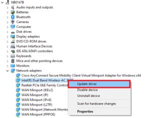 Update Network Adapter Driver 的图像结果