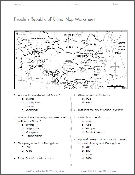 China Map Printable Worksheet 的图像结果