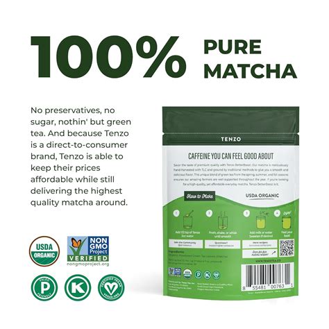 Poudre de thé vert Tenzo Matcha BetterBoost ( 1,06 Maroc | Ubuy