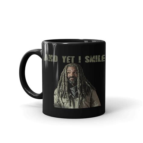 The Walking Dead Ezekiel And Yet I Smile Black Mug