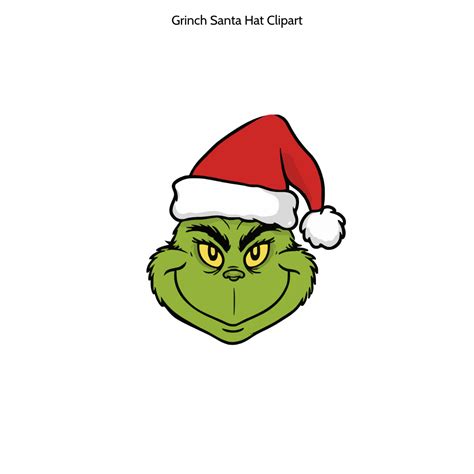 Free Grinch Santa Hat Clipart Template to Edit Online
