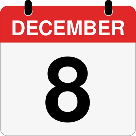 How Many Days Until December 8th? - Inch Calculator