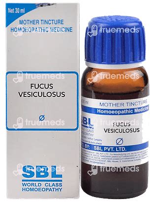 Sbl Fucus Vesiculosus Mother Tincture 30 Ml - Uses, Side Effects ...