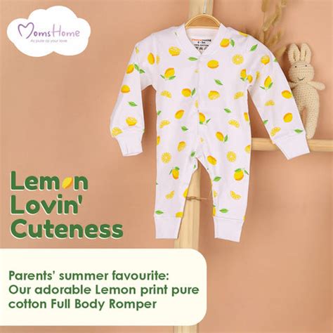Kids Organic Cotton Full Body Romper | Lemon – Moms Home