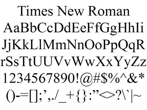 Letra Times New Roman - FDPLEARN