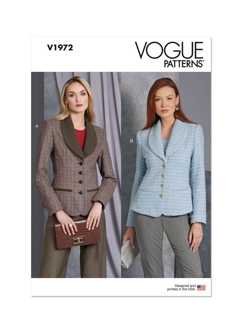 Vogue Patterns V1972 Misses’ Jacket - Sewdirect