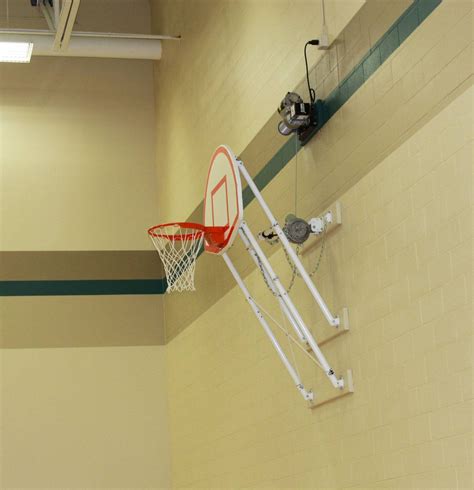 Gared Fold-Up Wall Mount Basketball Hoop with Steel Board - Sports ...