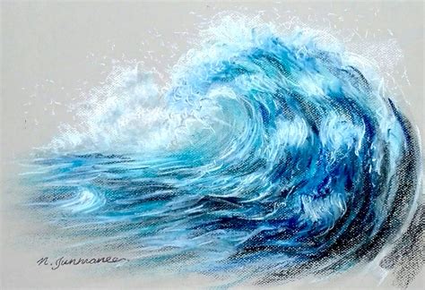 Pencil Drawings Of Waves