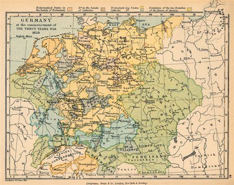 Germany at the commencement of the Thirty Years War 1618 - Full size