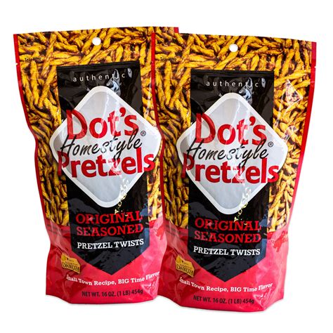 Dot's Homestyle Pretzels - Original Seasoned Pretzel Twists - Gourmet ...