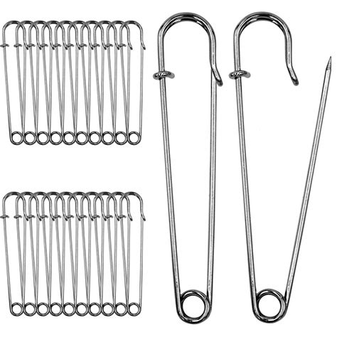 Amazon.com: BEADNOVA 4 Inch Large Safety Pins for Clothes Big Safety ...