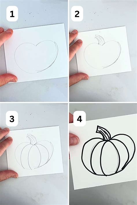 Pumpkin Drawings Easy
