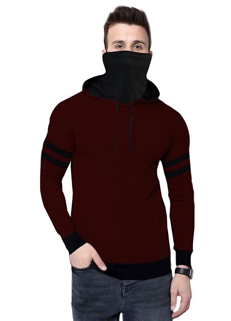 Buy THE ARCHER Men Regular Fit T-Shirt(A10 MASK_Maroon_S) at Amazon.in