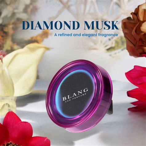 Carmate Blang Car Air Freshener Clip – Diamond Musk | Long-Lasting Car