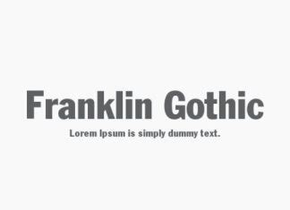 Franklin Gothic Font - Download fonts