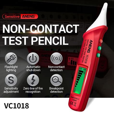 Non-Contact Voltage Tester Pen AC 12-1000V | Breakpoint Detection ...