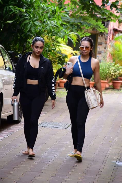 In Pics: Malaika Arora oozes hotness in gym wear, clicked with Akansha ...