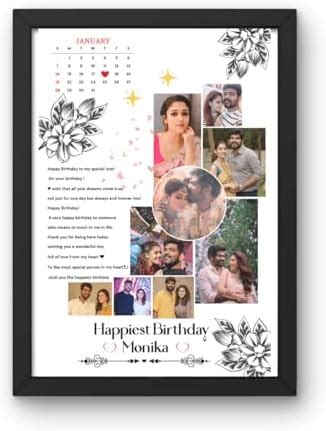 Dayawan Enterprises Rectangular Wood Wall Photo Frame Customized Gift ...