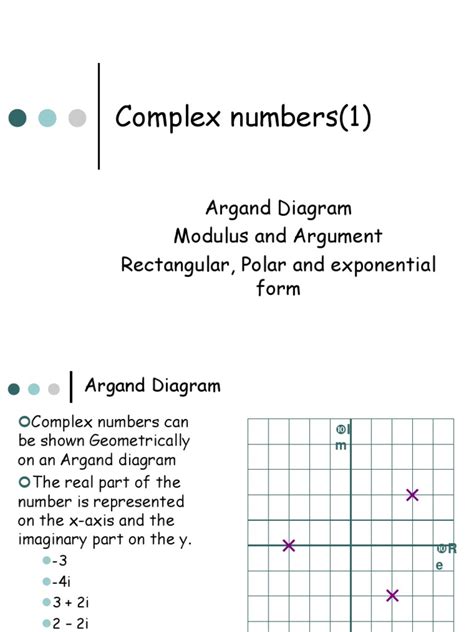 Complex Numbers 2 Modulus Argument and Polar Form | PDF | Complex Number | Coordinate System