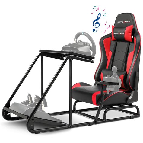 Buy GTPLAYER Racing Simulator Cockpit with Speaker Racing Seat, Wheel ...