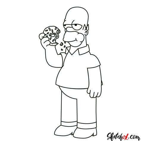 How to Draw Homer Simpson Eating a Donut: Step-by-Step Guide