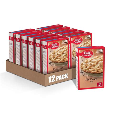 Betty Crocker Pie Crust IEF31 Mix, Makes Two 9-inch Crusts, 11 oz ...